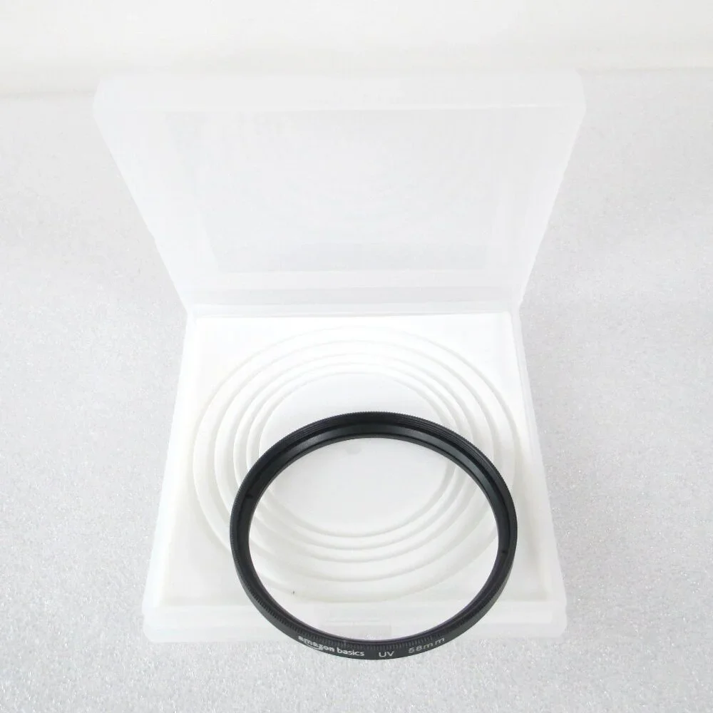 AMAZON BASICS 58MM UV LENS FILTERS CAPS